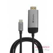مبدل USB-C به HDMI ورباتیم مدل 49144