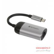 مبدل USB-C به Gigabit Ethernet ورباتیم مدل 49146